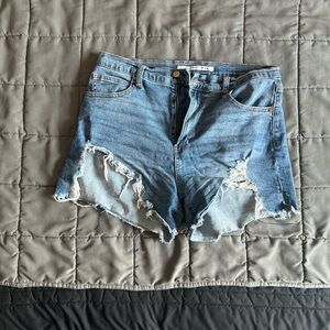 Distressed Denim Women Shorts